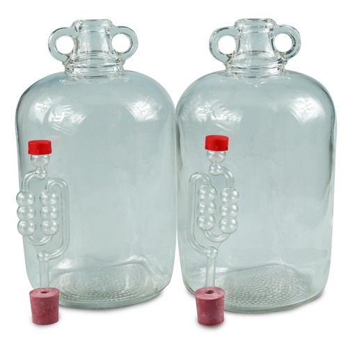 5ltr glass demijohns with - x,