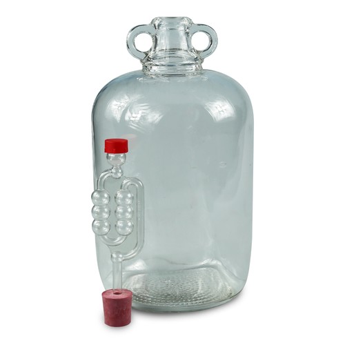 5ltr glass demijohn with - 5ltr,